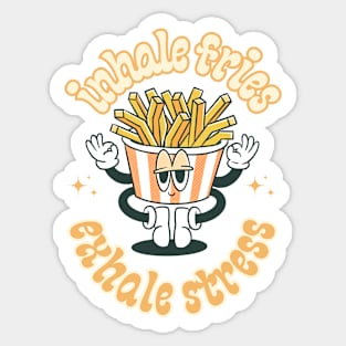 Fries and stress Sticker